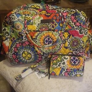 Vera Bradley Travel Bag & All in One Crossbody Bag